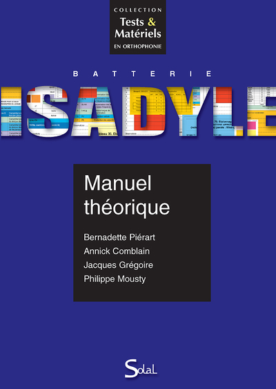 ISADYLE : Manuel théorique, Batterie de tests (9782353270866-front-cover)