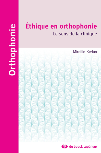 Éthique en orthophonie, Le sens de la clinique (9782353273300-front-cover)