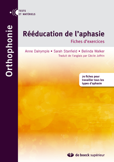 Rééducation de l'aphasie, Fiches d'exercices (9782353273164-front-cover)