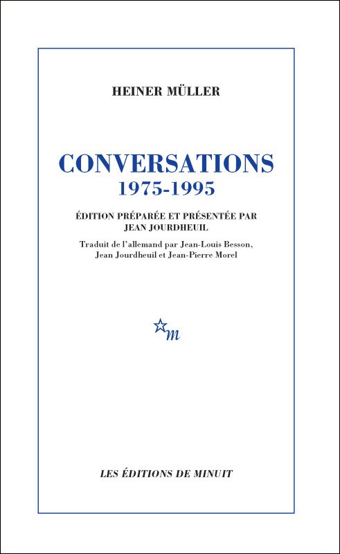 Conversations 1975-1995, Edition preparee  et présentée par Jean Jourdheuil (9782707345158-front-cover)