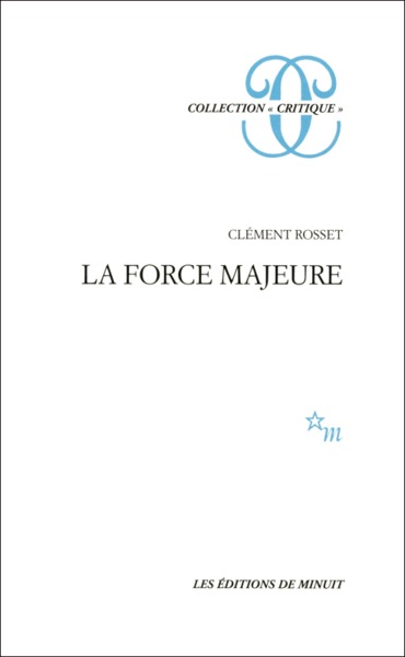 LA FORCE MAJEURE (9782707306586-front-cover)