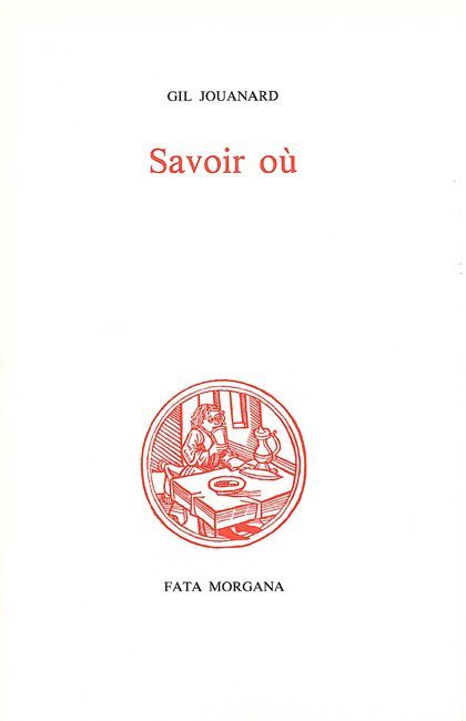 Savoir où (9782851940322-front-cover)