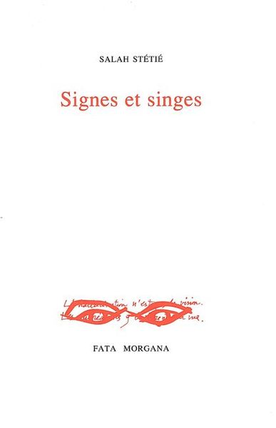 Signes et Singes (9782851944207-front-cover)