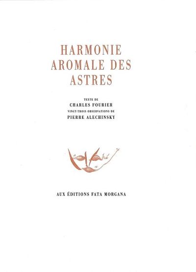 Harmonie aromale des astres (9782851946669-front-cover)