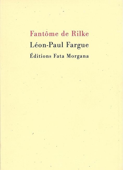 Fantôme de Rilke (9782851946898-front-cover)