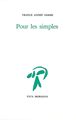 Pour les simples (9782851942340-front-cover)