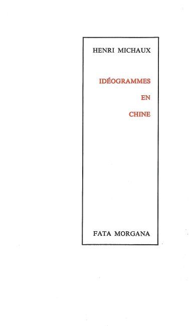 Idéogrammes en Chine (9782851942913-front-cover)