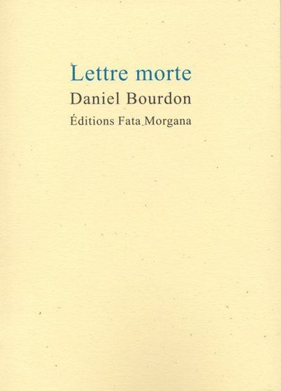 Lettre morte (9782851947000-front-cover)