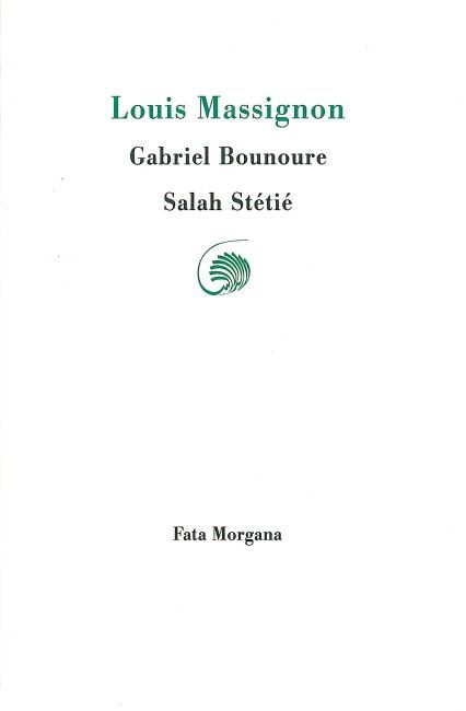 Louis Massignon (9782851947093-front-cover)