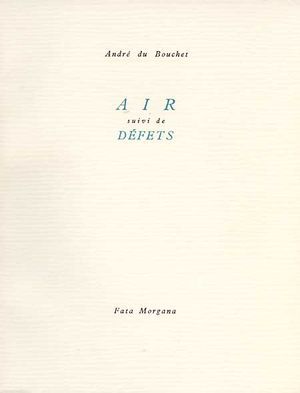 Air suivi de Défets (9782851941909-front-cover)