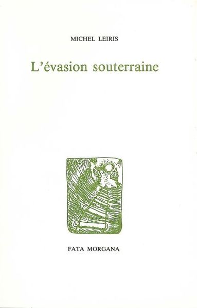 L' Evasion Souterraine (9782851940537-front-cover)
