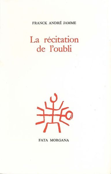 La Récitation de l'Oubli (9782851942333-front-cover)