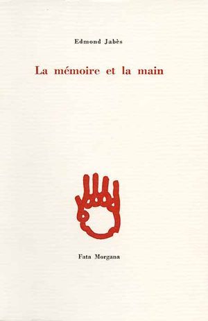 La mémoire et la main (9782851942296-front-cover)