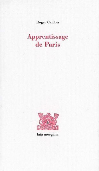 Apprentissage de Paris (9782851946041-front-cover)
