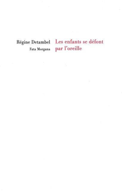 Les enfants se défont par l’oreille (9782851946690-front-cover)