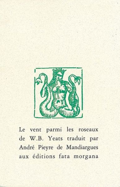 Le Vent Parmi les Roseaux (9782851943668-front-cover)
