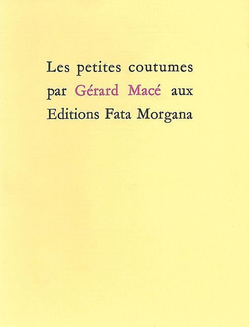 Les petites coutumes (9782851942814-front-cover)