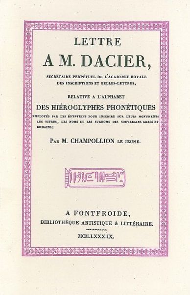 Lettre à M. Dacier relative à l’alphabet des hiéroglyphes (9782851941701-front-cover)