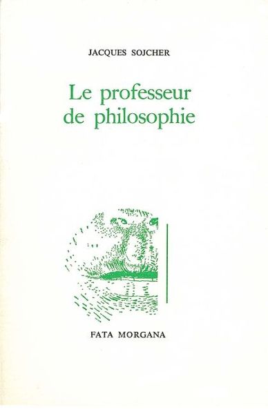 Le professeur de philosophie (9782851943439-front-cover)