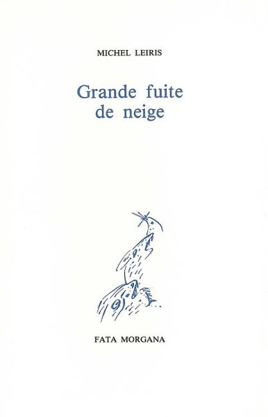 Grande Fuite de Neige (9782851940544-front-cover)
