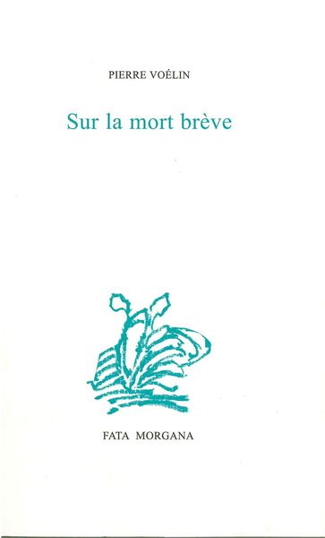 Sur La mort brève (9782851949790-front-cover)