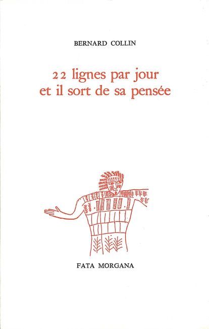 22 lignes par jour et il sort de sa pensée (9782851941794-front-cover)