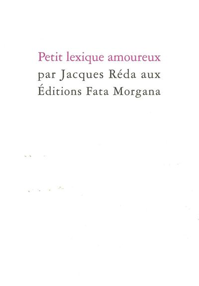 Petit lexique amoureux (9782851948762-front-cover)