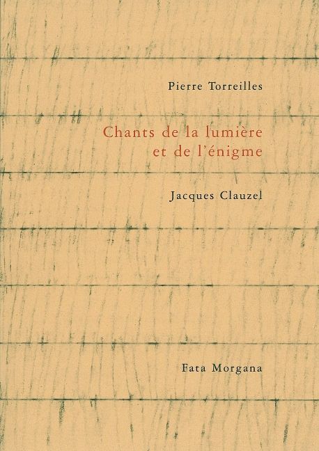 Chants de la lumière et de l’énigme (9782851946010-front-cover)