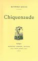 Chiquenaude (9782851947598-front-cover)