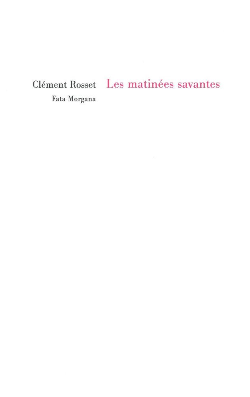 Les matinées savantes (9782851948076-front-cover)