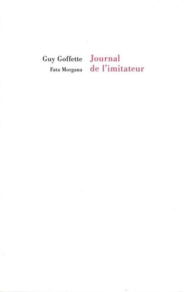 Le journal de l’imitateur (9782851946867-front-cover)