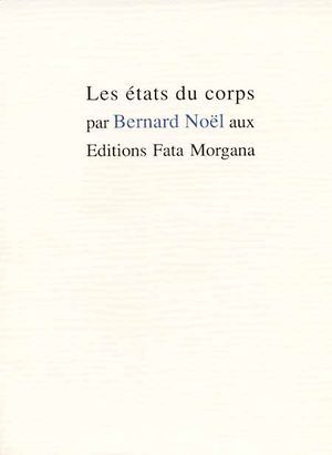 Les états du corps (9782851944832-front-cover)