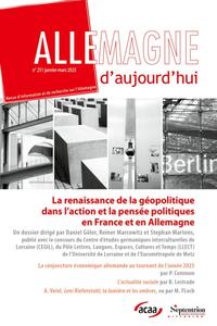 La renaissance de la géopolitique dans l'action et la pensée politiques en France et en Allemagne