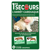 Livre "Premiers secours canins - L'arrêt cardiaque (MAJ réf. CHIATB03)"