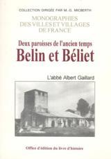 Belin et Béliet - deux paroisses de l'ancien temps