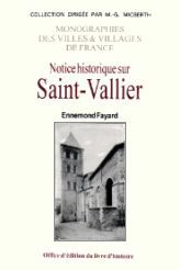 Notice historique sur Saint-Vallier