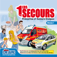 Livre Participant "1ers secours - Prévention et Secours Civiques 1 " en bande dessinée
