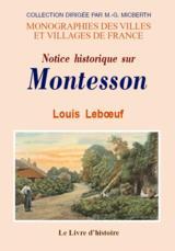 MONTESSON (NOTICE HISTORIQUE SUR)