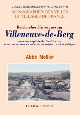 VILLENEUVE-DE-BERG (RECHERCHES HISTORIQUES SUR)