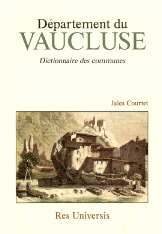 Département du Vaucluse - dictionnaire des communes