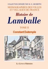 LAMBALLE (HISTOIRE DE) VOL.II