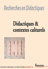 Didactiques et contextes culturels - n°25/mai 2018