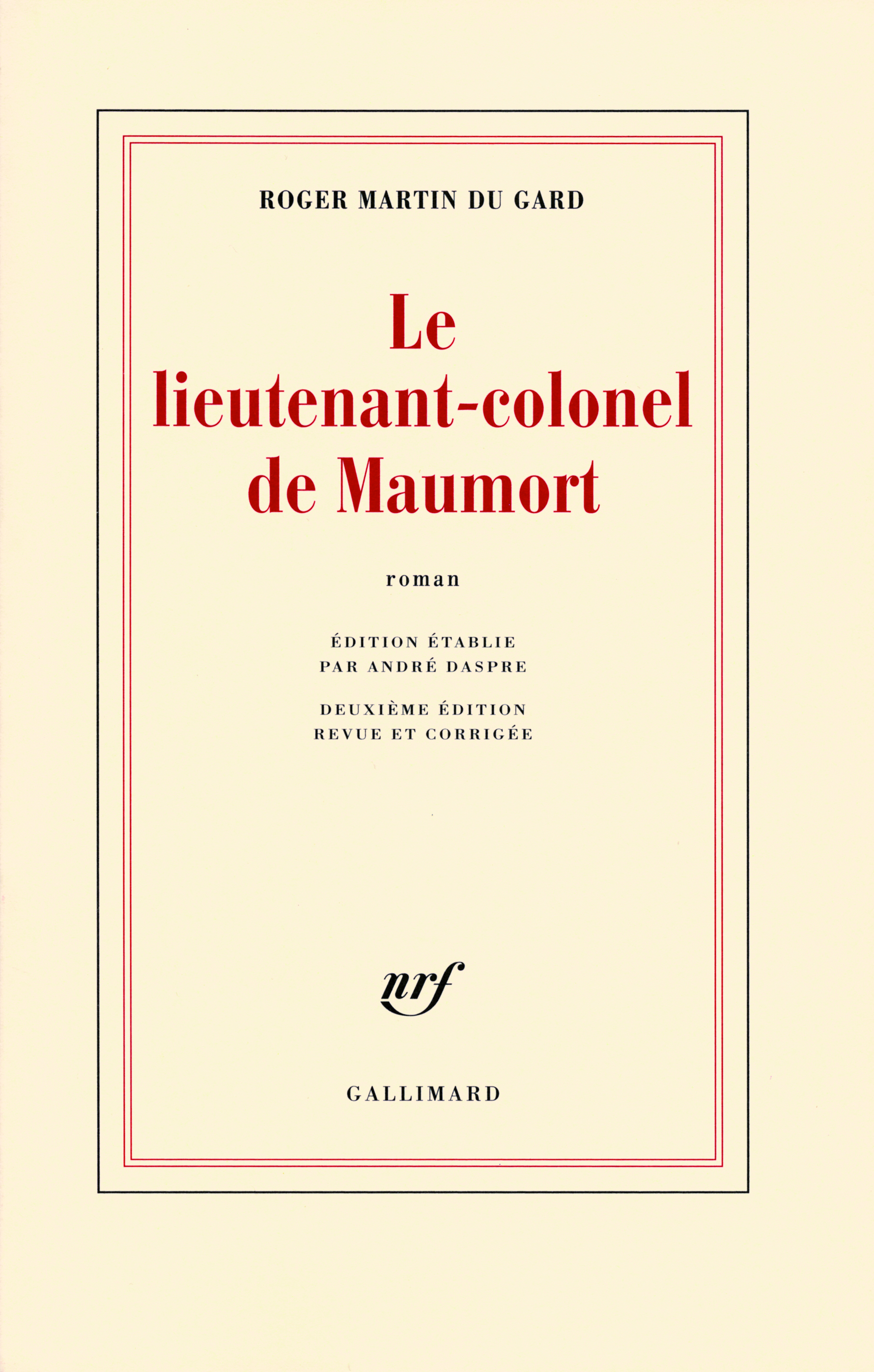 Le lieutenant-colonel de Maumort