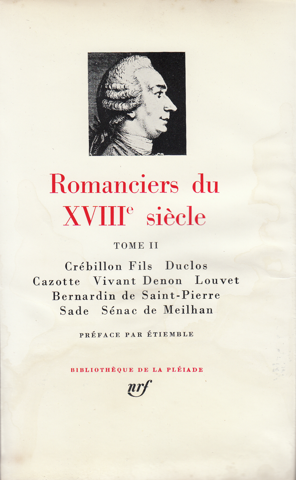 Romanciers du XVIIIᵉ siècle