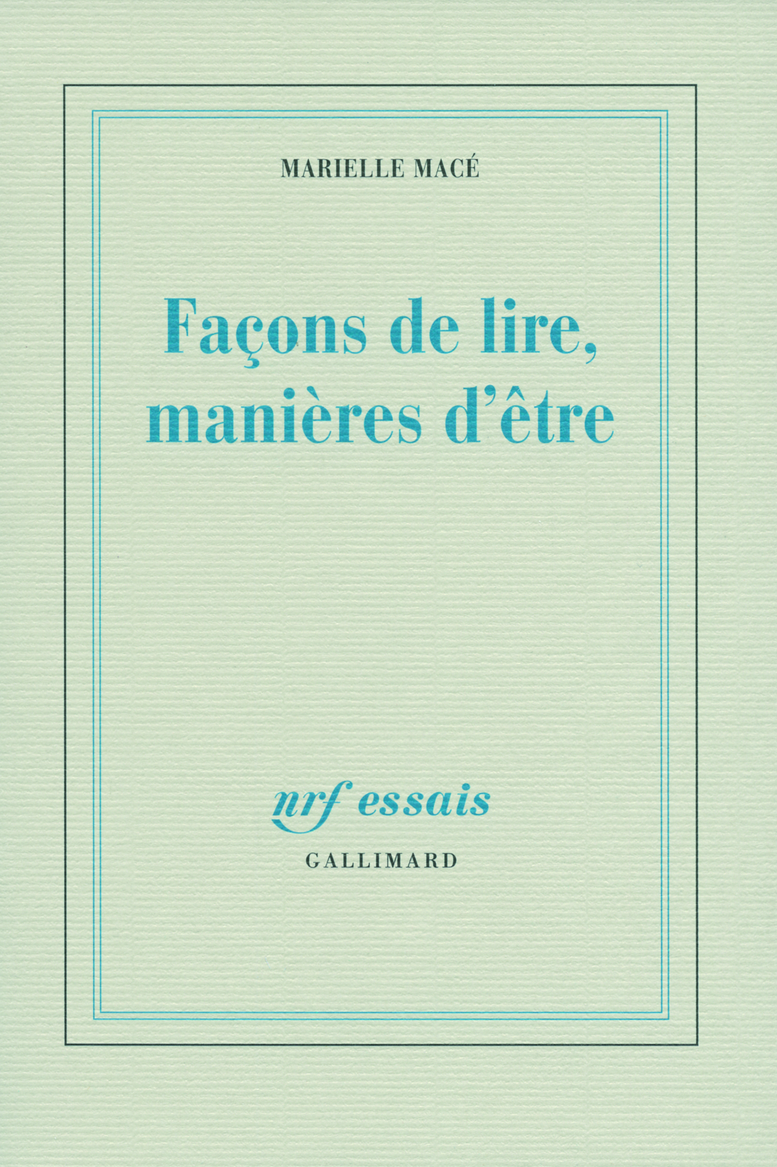 Façons de lire, manières d'être
