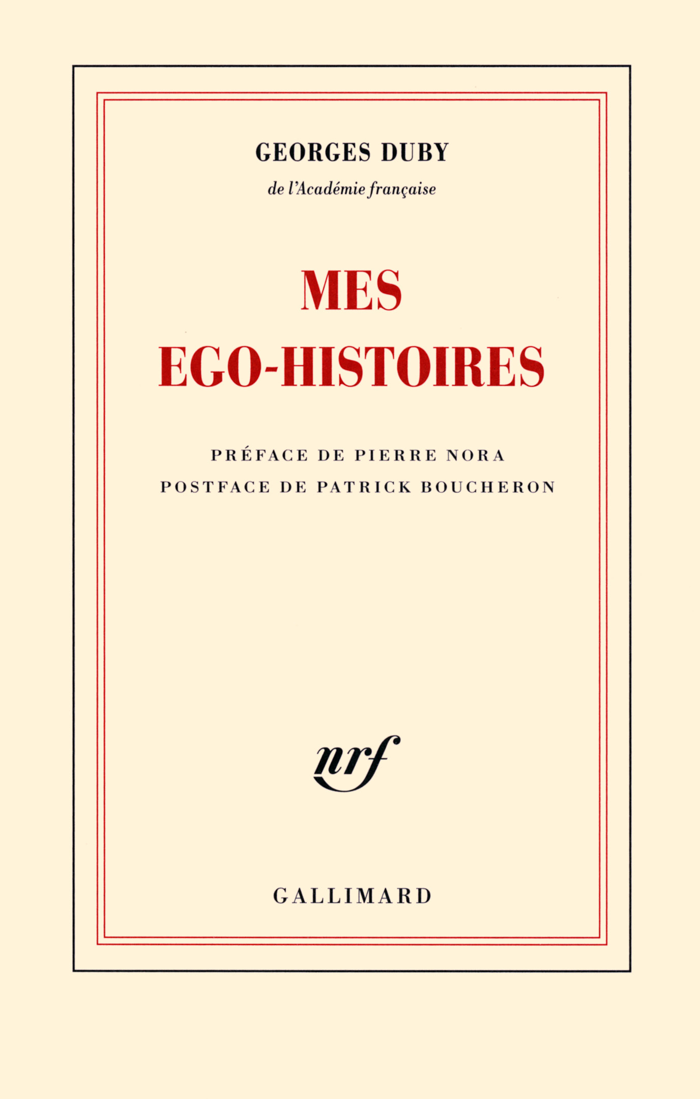 Mes ego-histoires