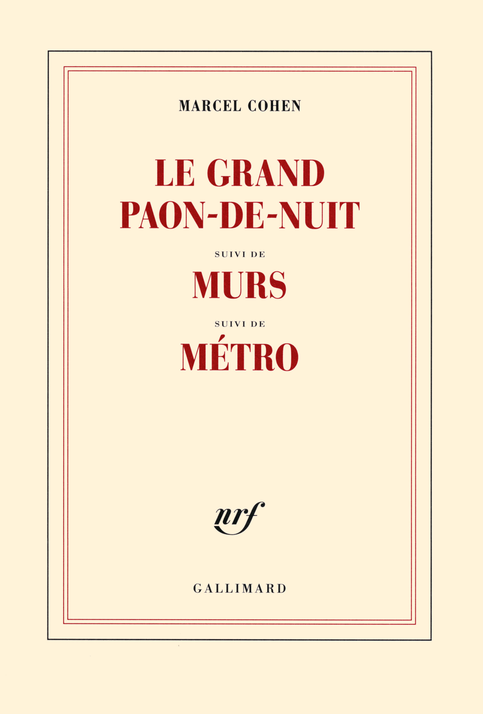 Le Grand paon-de-nuit / Murs / Métro