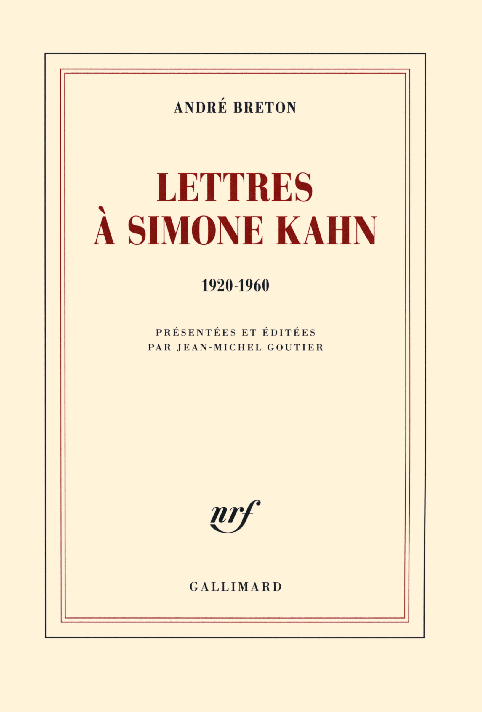 Lettres à Simone Kahn