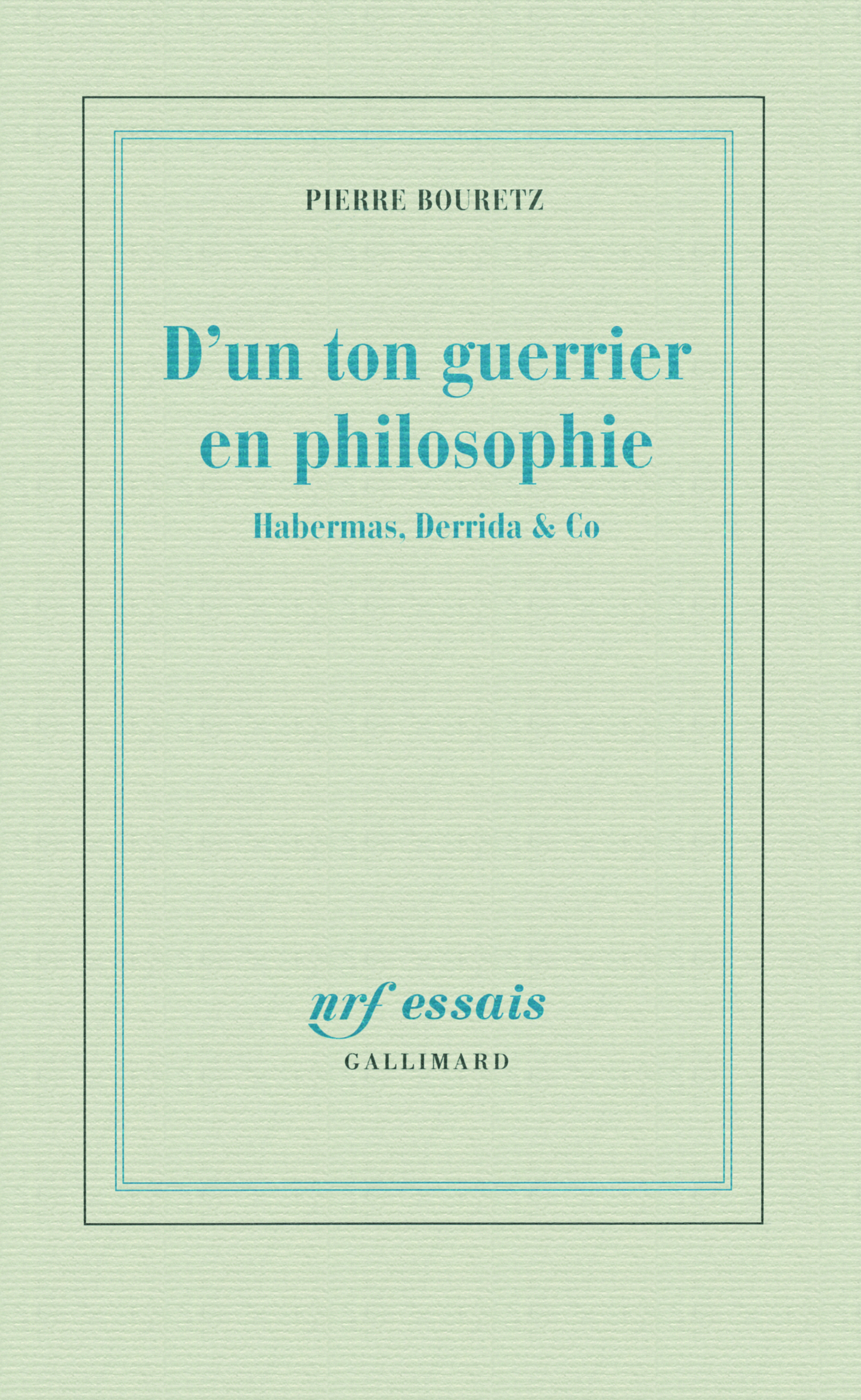 D'un ton guerrier en philosophie