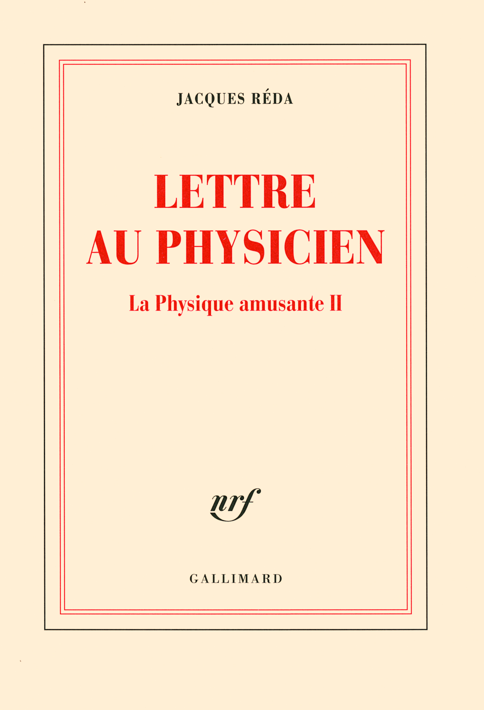 Lettre au Physicien